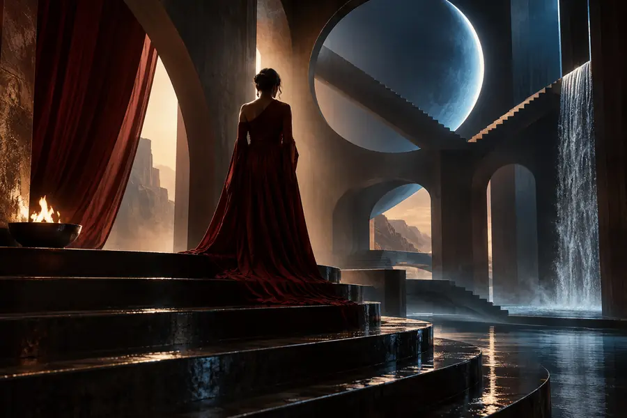 Ejemplo visual cinematográfico que representa una dirección creativa refinada